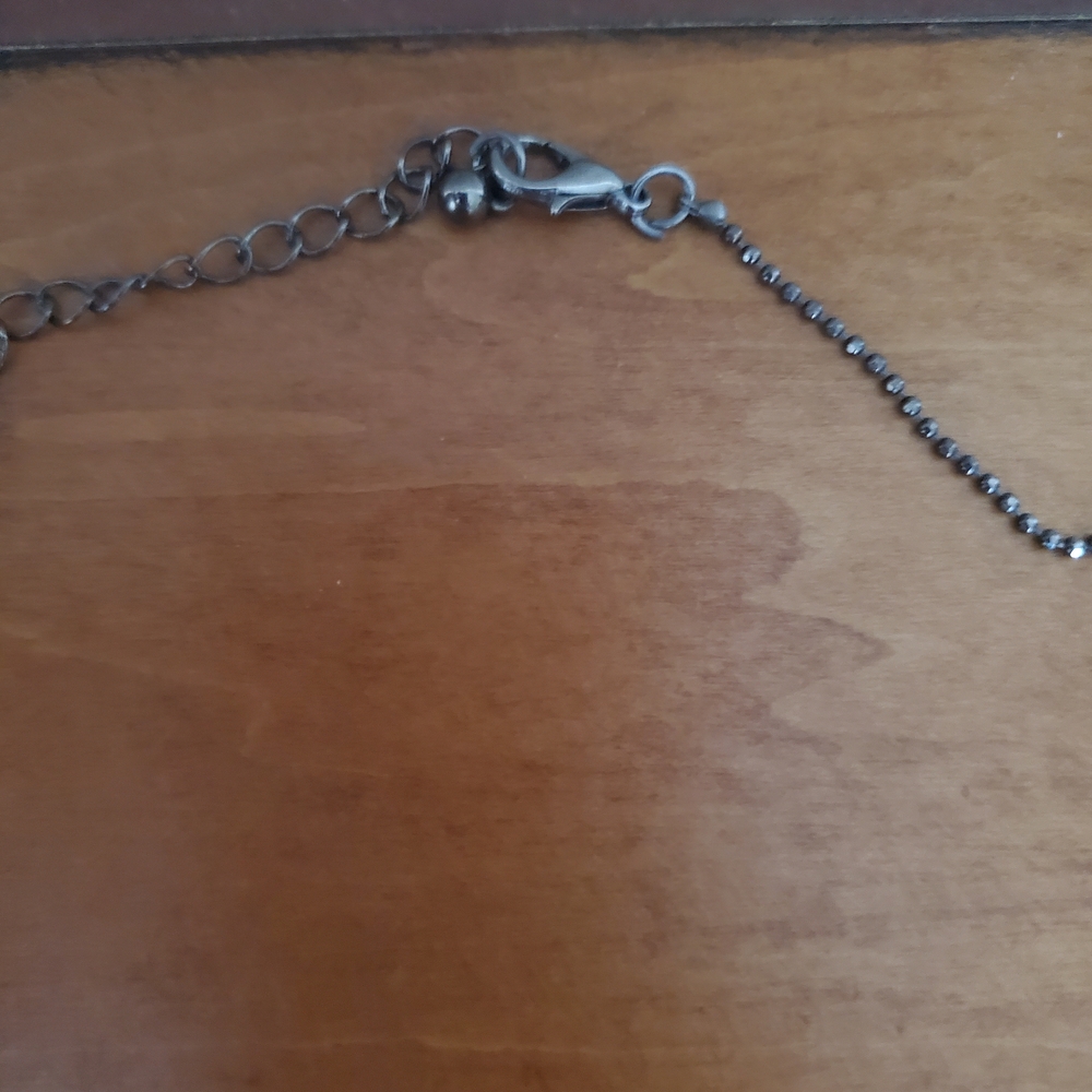 Silver Swinging Girl Necklace - Picture 2 of 4